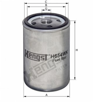 Hengst Kraftstofffilter H654WK D576