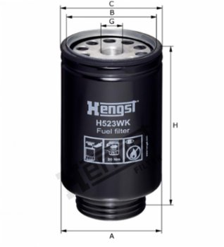 Hengst Kraftstofffilter H523WK D539