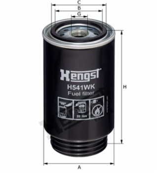 Hengst Kraftstofffilter H541WK D540