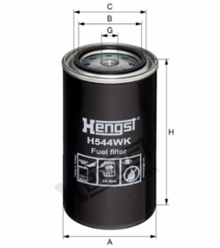Hengst Kraftstofffilter H544WK D422