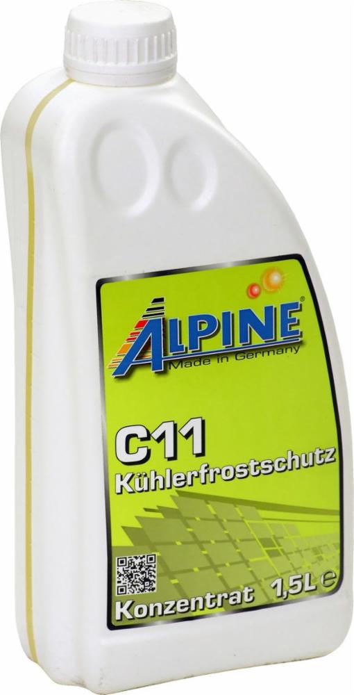 Alpine Kühlerfrostschutz C11 gelb 1,5L amin-, nitrit-, und