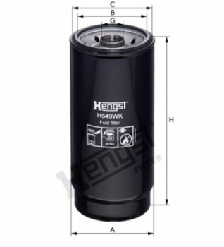 Hengst Kraftstofffilter H549WK D425