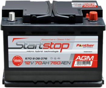 Panther Start-Stop AGM Plus 12V 70Ah 760A/EN