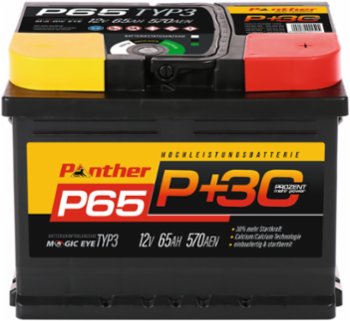 Panther Batterie III 12V 65Ah 570 A/EN