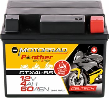 PANTHER Motorradbatterie 12V 3Ah GEL