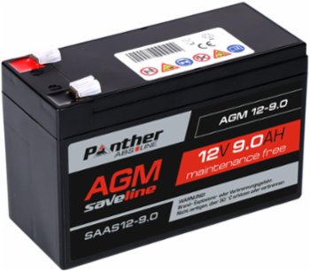 Panther Saveline AGM Standard 12V 9Ah LxBxH: