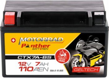 Panther Batterie GEL CTX7A-BS 12V 7Ah 110A/EN