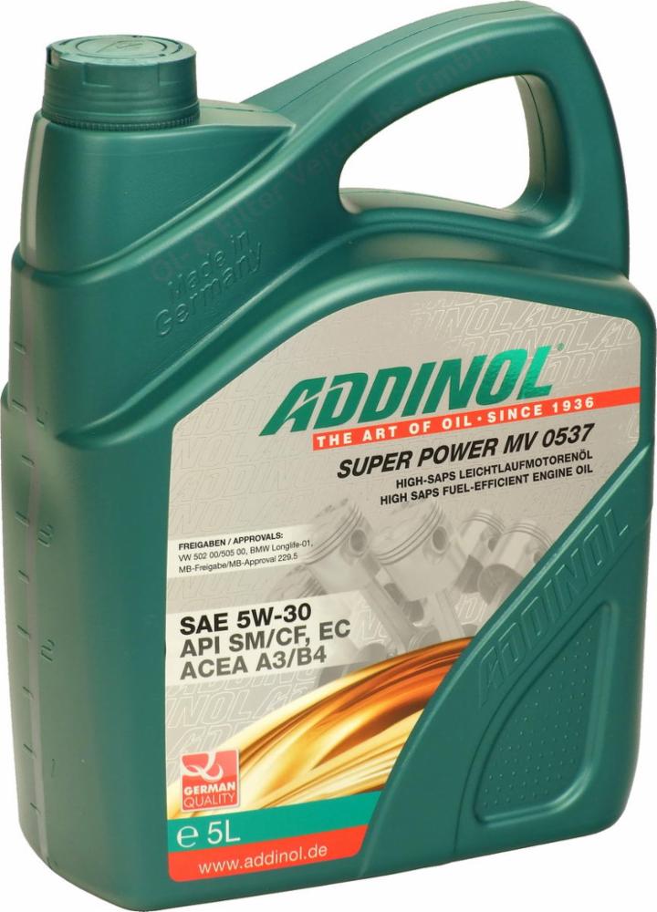 Addinol MV0537 SAE 5W-30 Motoröl 5L